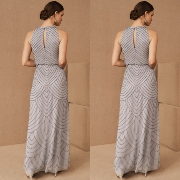 BHLDN ×Adriann Papell Madigan Beaded Tulle Dress - Picture 3 of 12